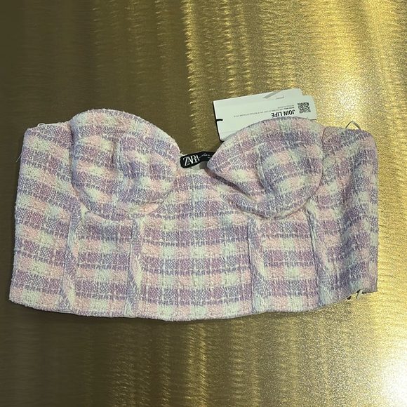 Zara Tops - NWT Purple & Pink Zara Corset